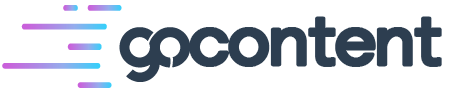 Logo of GoContent, an AI-powered content generation SAAS solution